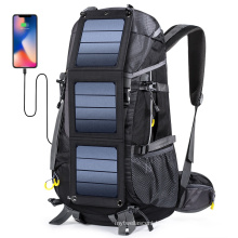 Slocable solar system backpack  Solar Energy anti theft backpack solar